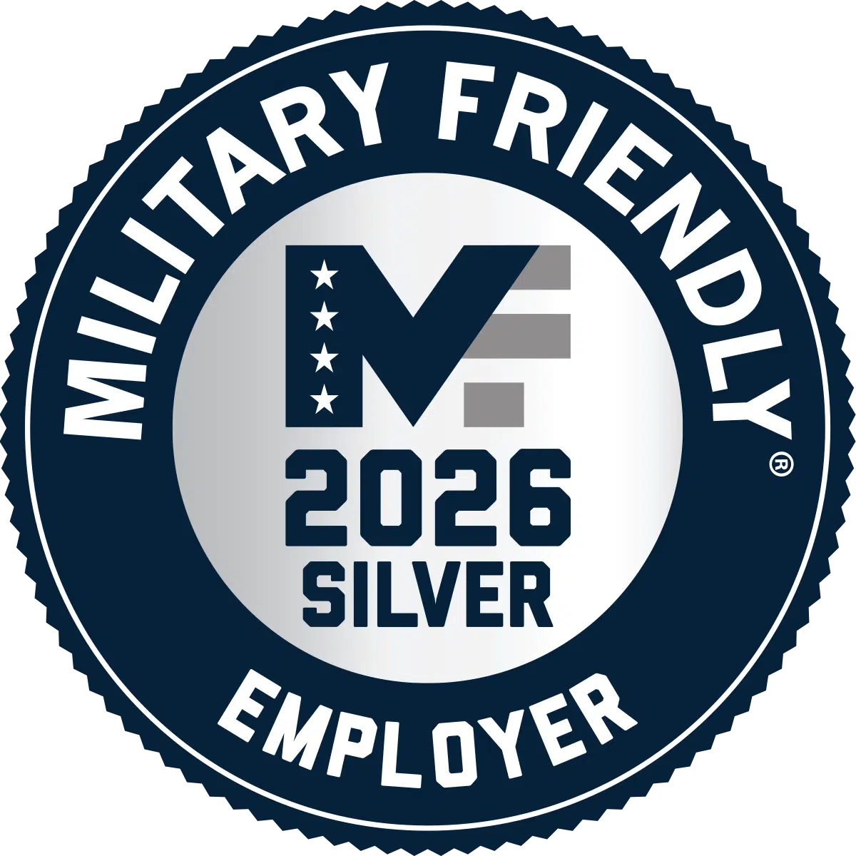 Military Friendly® 2026 Silver Employer Badge